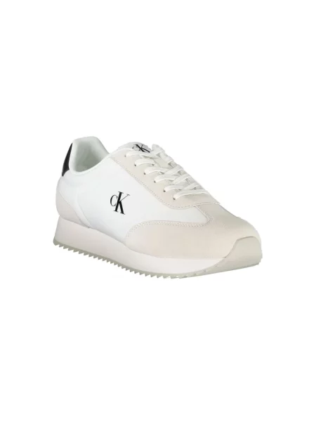 Buty Calvin Klein Retro Runner Lace Up Ny-Su bright white/black białe