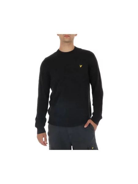 Sweter Lyle & Scott wełniany czarny