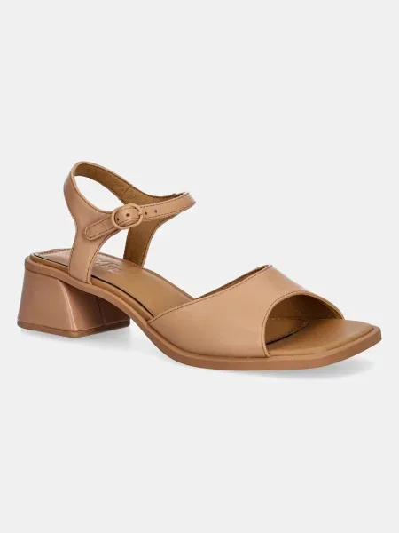 Кожени сандали Camper Kora Sandal кафяво
