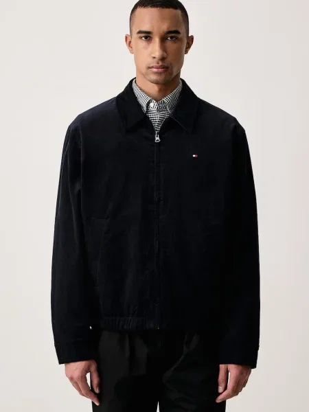 TOMMY HILFIGER Prechodná bunda námornícka / olivová modrá