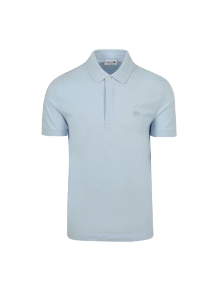 Koszulka polo o kroju regular fit z mieszanki bawełny Lacoste niebieska