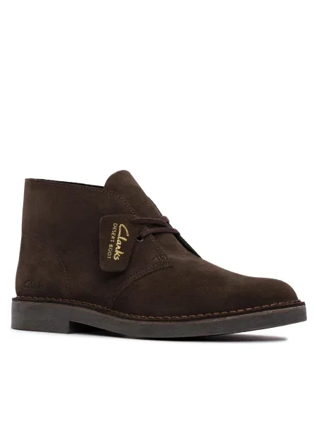 Šnurovacie čižmy Clarks hnedá