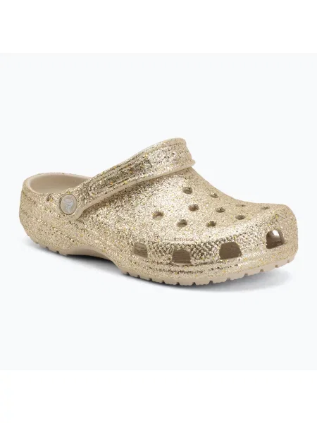 Gyerek papucsok Crocs Classic Chunky Glitter sandstone. Méret: EU bézs