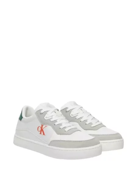 Sneakerși Calvin Klein cu imagine alb