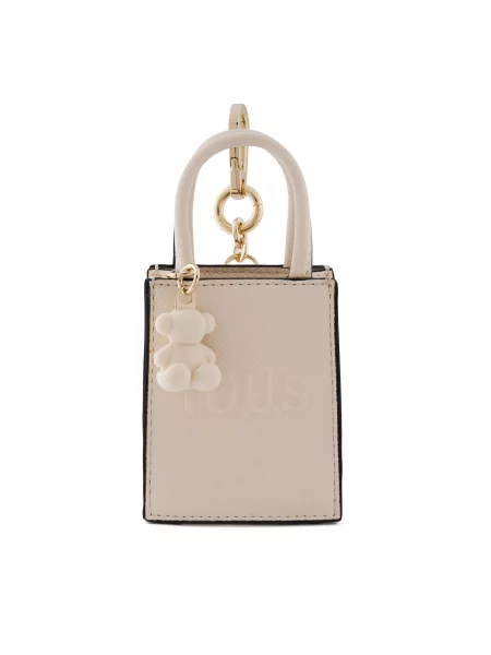 Obesek TOUS Mini Bolso Pop bež