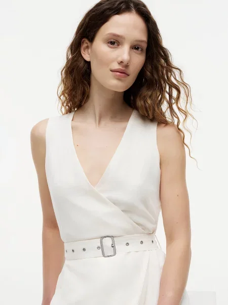 TOMMY HILFIGER Rochie murdar alb
