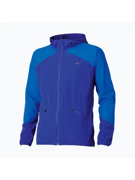 Куртка для бігу Mizuno Active Alpha Hodded sodalite blue синя