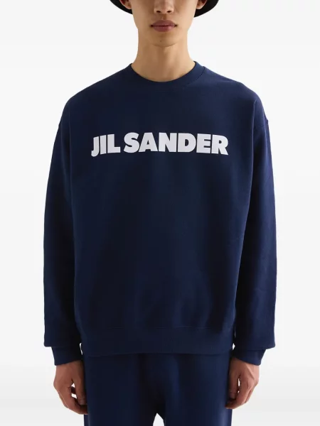 Hanorac Jil Sander cu imagine albastru