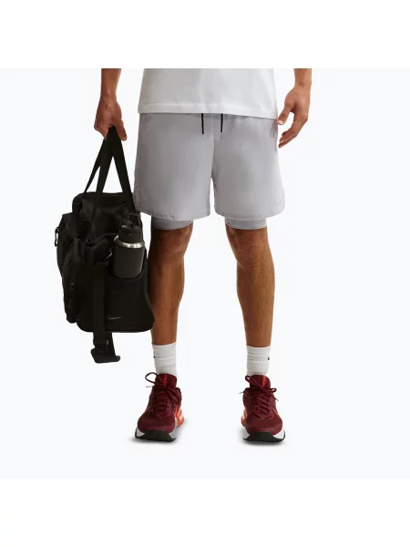 Pantaloni scurți pentru bărbați Nike Unlimited Dri-Fit 7" grey fog/grey fog/black/grey fog negru