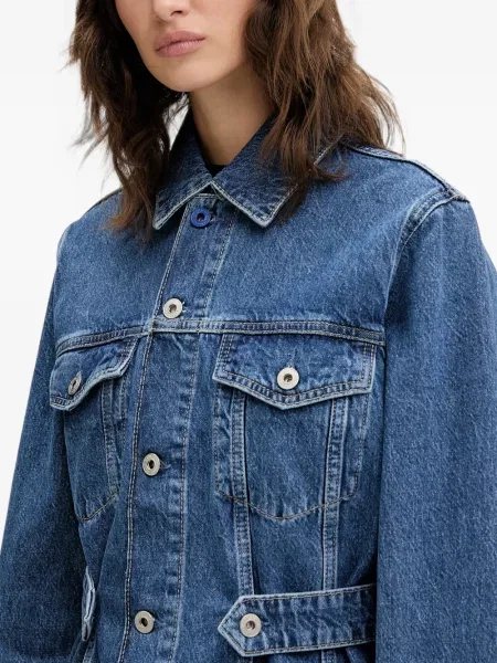 Ζωσμένος τζιν μπουφάν Karl Lagerfeld Jeans μπλε