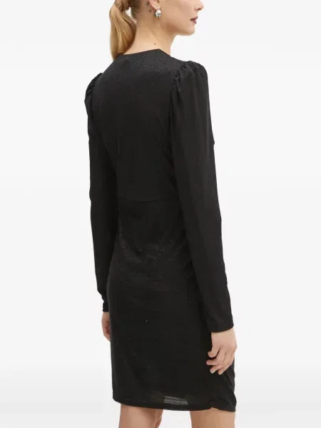 Rochie mini Morgan cu decolteu în V negru