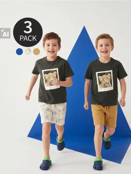 Sinsay Šortky z froté úpletu 3 pack vícebarevná