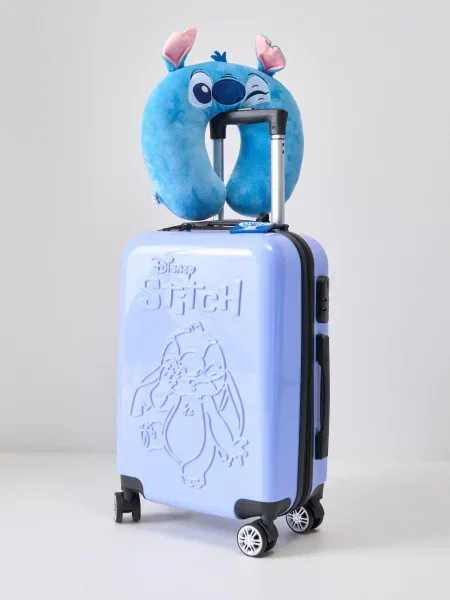 Валіза Stitch light blue синя