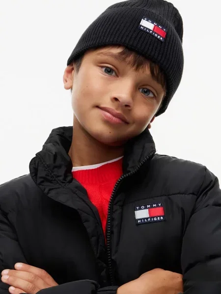 Tommy Hilfiger beanie kapa za djecu crna