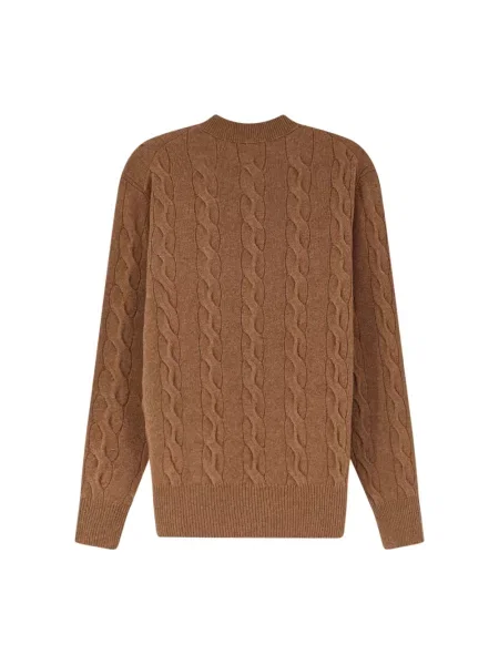 Sweter Ami Paris brązowy