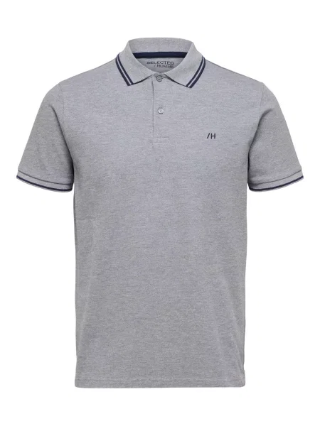 Selected Homme Polo majica Regular Fit siva