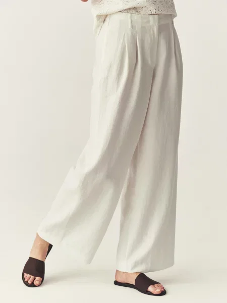 TATUUM Pantaloni murdar alb