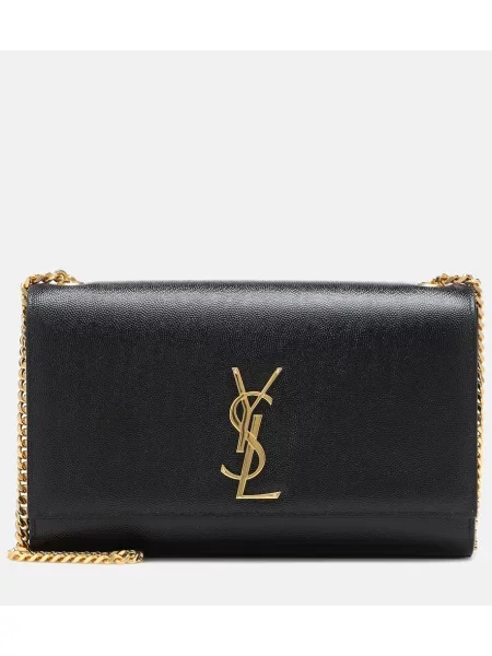Geanta de piele Saint Laurent din piele negru