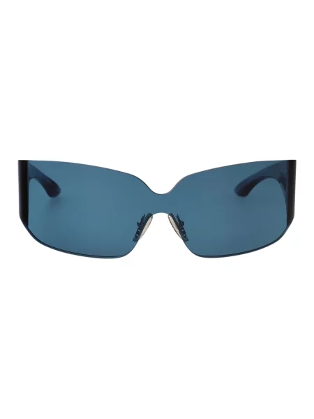 Okulary przeciwsłoneczne Balenciaga Shield niebieskie
