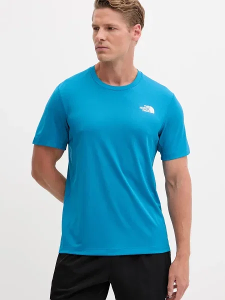 Kratka majica za vadbo The North Face Lightbright modra