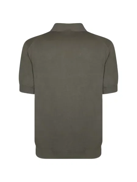 Scurt tricou polo Zegna verde