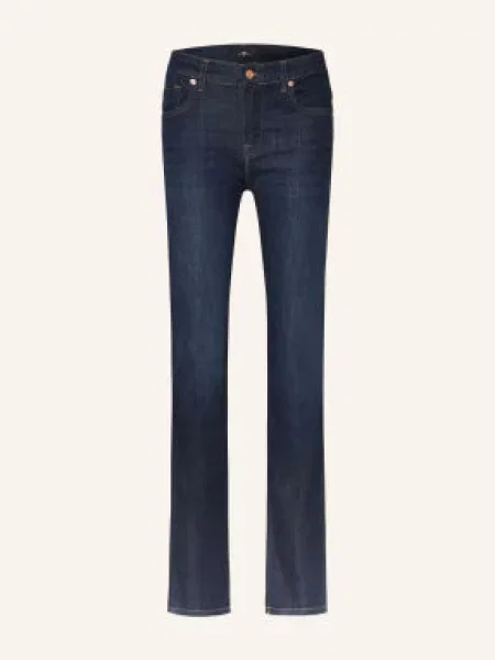 7 For All Mankind Jeansy Straight The Slim blau niebieskie