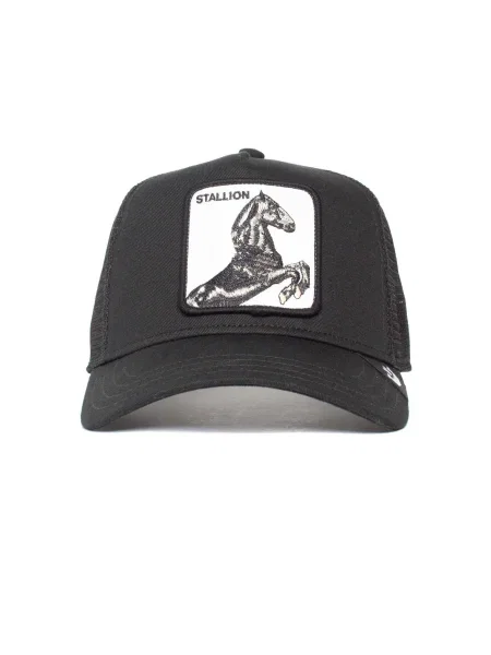 GOORIN Bros. Čiapka The Stallion tmavosivá / čierna biela