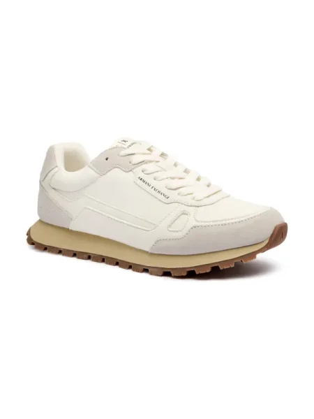 Armani Exchange Sneakers cu adaos de piele