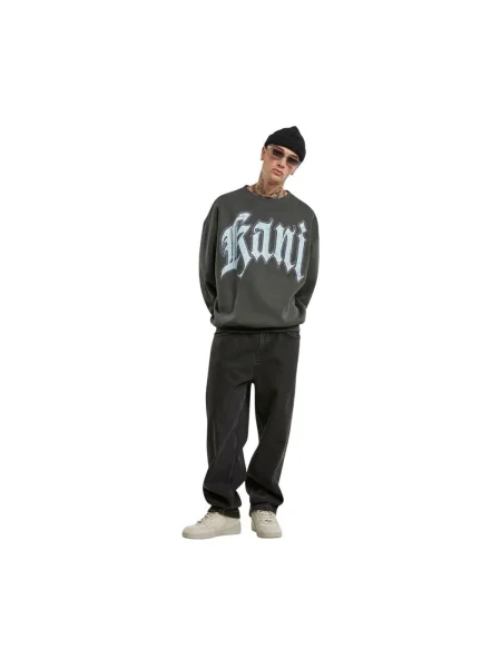 Hanorac crewneck Karl Kani gri