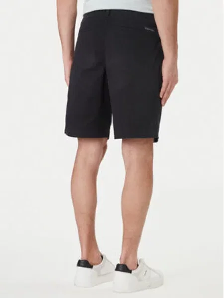 Calvin Klein Jeans chino kratke hlače muške od pamuka s elastanom crna