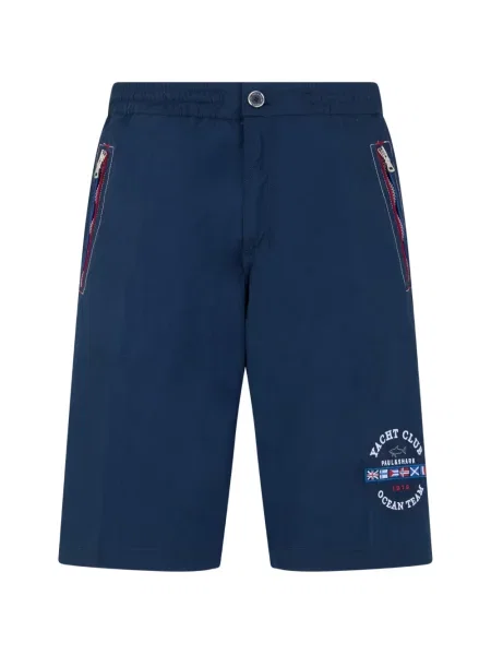 Pantaloni scurți Paul & Shark cu autograf albastru