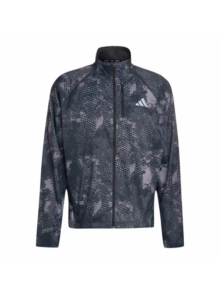 ADIDAS PERFORMANCE Geacă sport Running Animal Print Iconic / taupe / metalic gri
