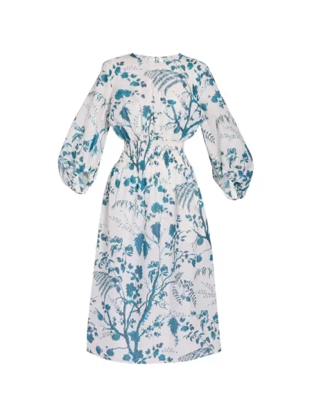 Rochie midi Erdem cu imagine alb