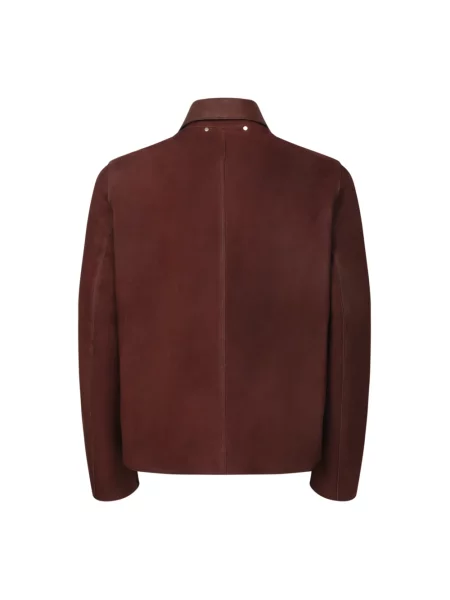 Paul Smith kurtka zamszowa przejściowa brązowy