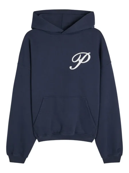 Hanorac cu glugă Picante cu broderie albastru