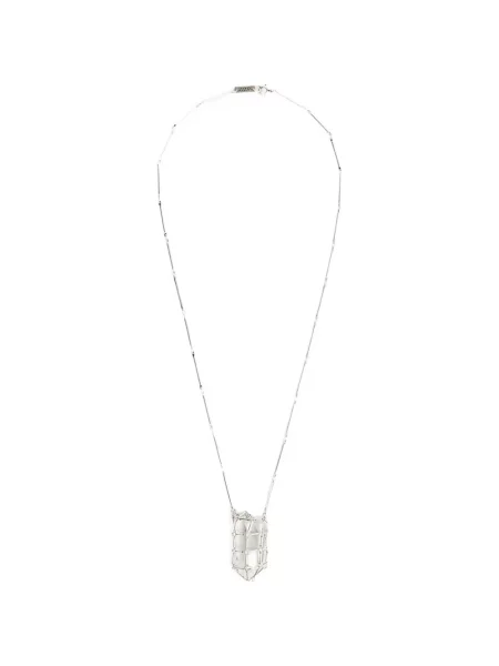 Colier Isabel Marant de cristal argintiu