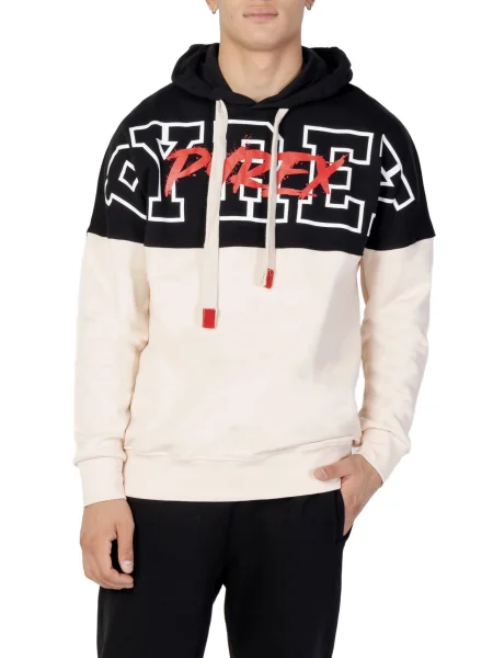 Pulover Pyrex s kapuco črna