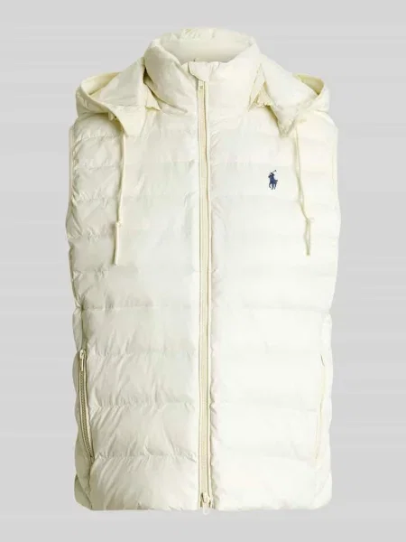 Polo Ralph Lauren bezrękawnik beżowy zimowy biała
