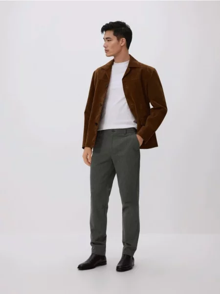 Reserved Pantaloni chino slim fit verde-deschis verde