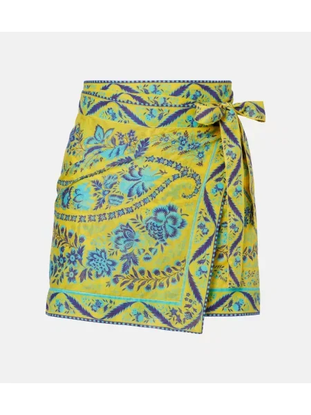 Fustă Etro cu model floral galben