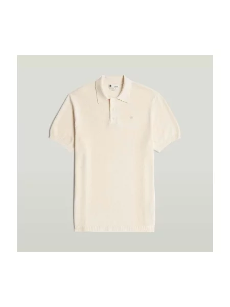 Tricou polo G-star Raw alb
