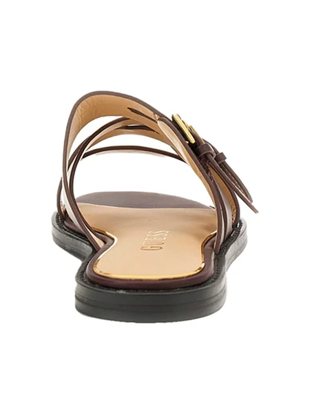 Pantofi Guess din piele bordo