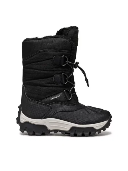 Geox Μπότες Χιονιού J Himalaya Boy B Abx S μαύρο