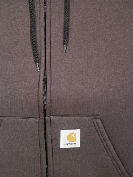 Hanorac cu glugă Carhartt Wip cu autograf maro