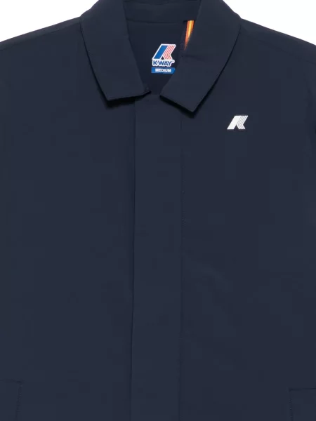 Palton K-way cu autograf albastru