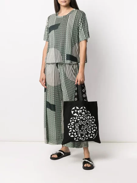 Geantă shopper 10 Corso Como cu imagine negru