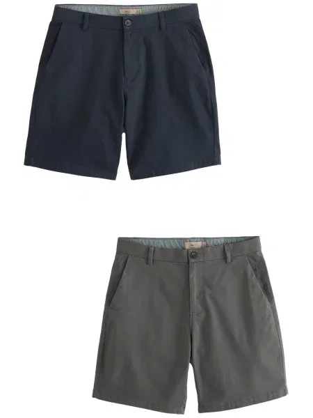 Next Chino kalhoty námořnická modř šedá