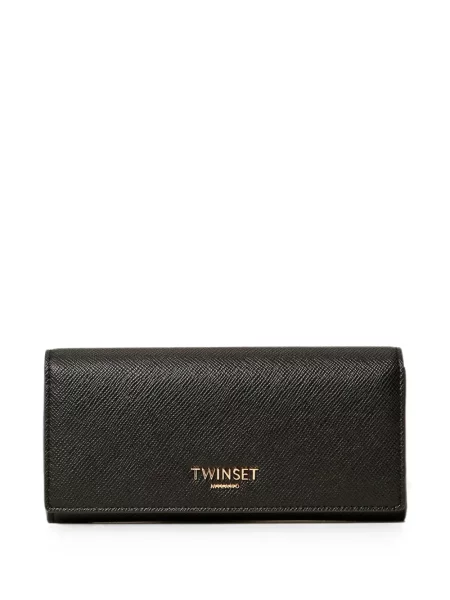 Portofel Twinset cu autograf negru