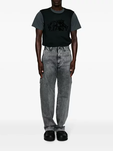Tiesūs džinsai Mm6 Maison Margiela pilka