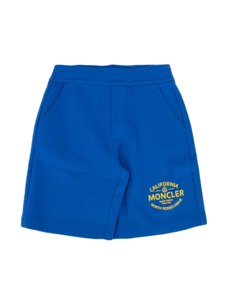Bermudy dziecięce Moncler Enfant niebieskie